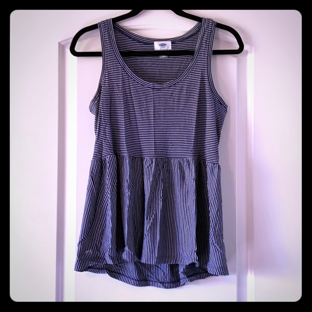 Cute peplum tank top sz S